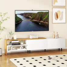 Load image into Gallery viewer, Tangkula Modern TV Stand for 80 Inches TVs with Storage Shelves and Cabinets