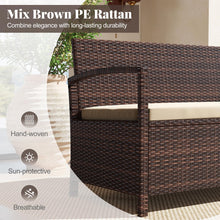 Load image into Gallery viewer, Tangkula 42 Gallon Outdoor Bench with Storage for Porch Backyard Poolside