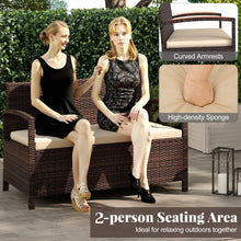 Load image into Gallery viewer, Tangkula 42 Gallon Outdoor Bench with Storage for Porch Backyard Poolside