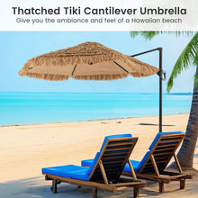 Load image into Gallery viewer, Tangkula 9.5ft Tiki Patio Umbrella with Base Included